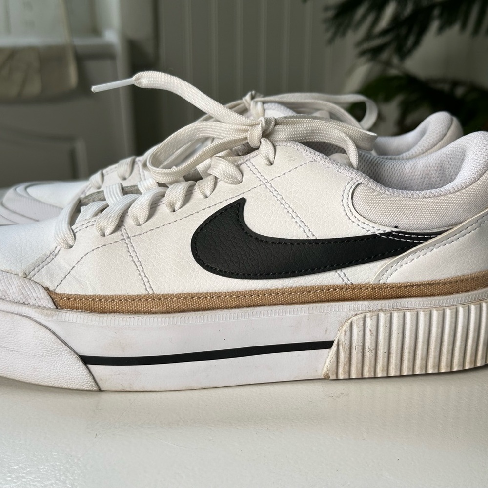 Nike White and Black Athletic Shoes